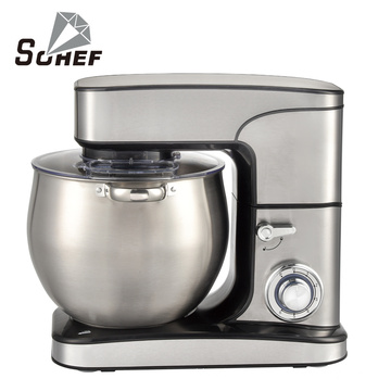 Big capacity Multifunctional electric food mixer cake dough mixer with 6 speeds and Pulse